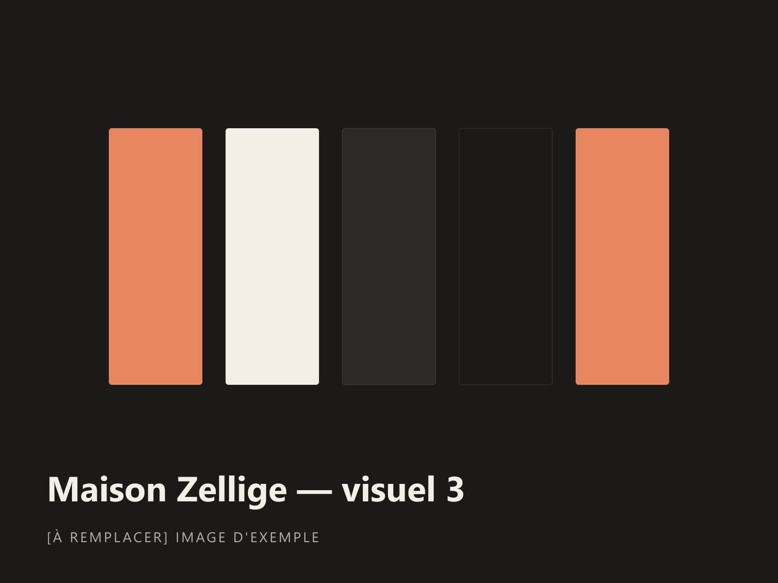 Brand identity of the Maison Zellige store
