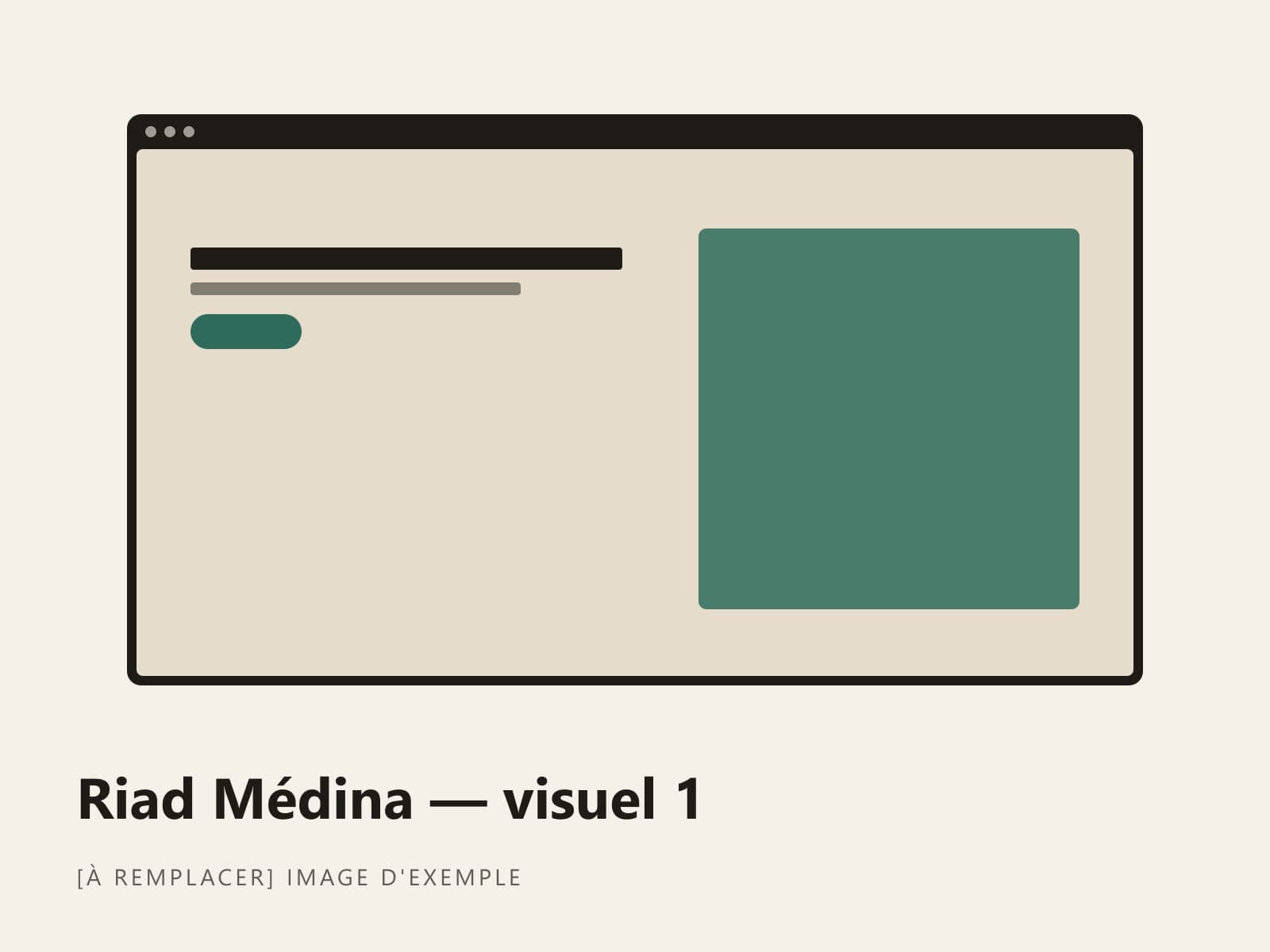 Rooms page of the Riad Médina website on a computer