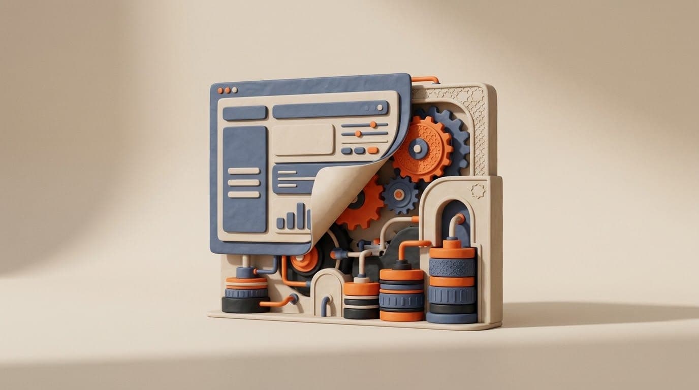 A website revealing the gears and databases behind the screen