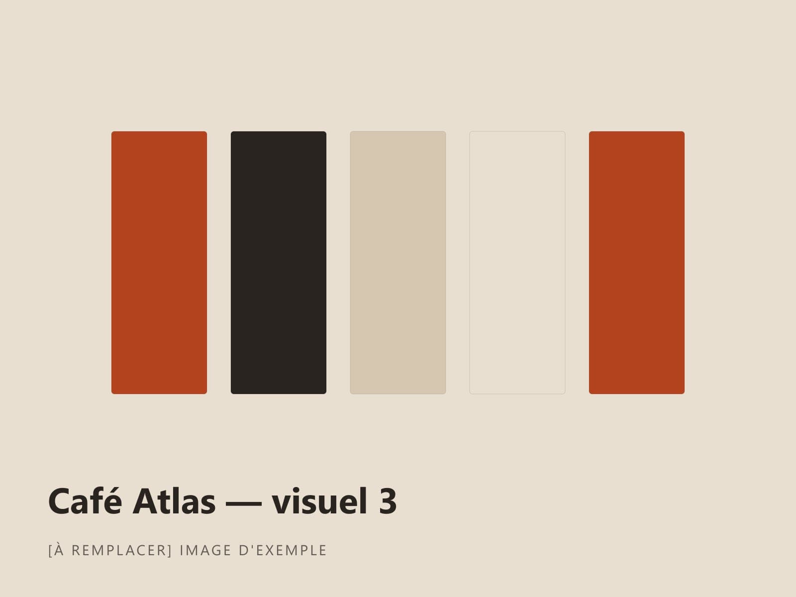 Colour palette from the Café Atlas brand guidelines